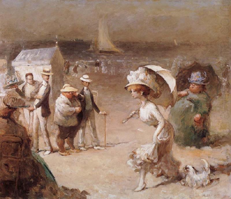 Elegantes sur la plage, Trigoulet Eugene